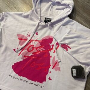 Wicked Womens Medium Universal Studios Glinda Crop Hoodie